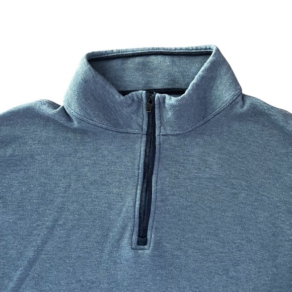 Joseph Abboud Men’s 3X Blue Sweater 1/4 Zip - Picture 2 of 6